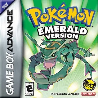 Pokémon Emerald box artwork.